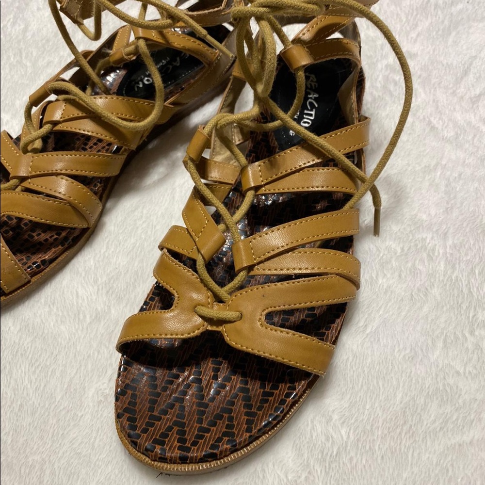 Leather gladiator sandals